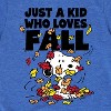 Boys' - Peanuts - Just A Kid Who Loves Fall Short Sleeve Graphic T-Shirt - 2 of 4