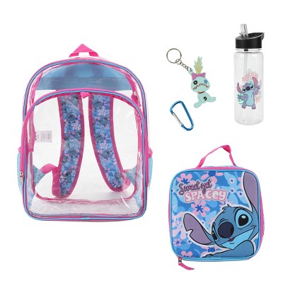 Disney's Stitch 5-piece Backpack & Lunchbox Set With Water Bottle : Target