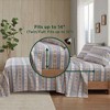 Sapphtopaz Twin/Full Comforter Set with 1 Flat Sheet,1 Fitted Sheet,1/2 Pillowcase,Blue Snowflake Bed Set for All Seasons,Machine Washable - 4 of 4