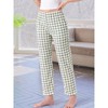 Womens Plaid Pajama Bottoms Elastic Waist with Pockets Long Sleepwear Lounge Pants - 2 of 4
