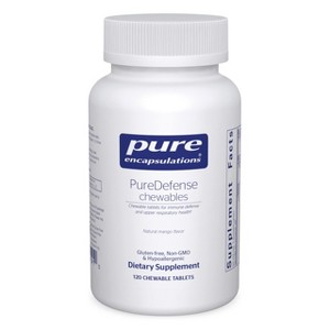 Pure Encapsulations PureDefense Chewables - Hypoallergenic Dietary Supplement for Daily Immune Support - 120 Chewable Tablets - 1 of 4