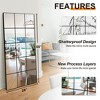 Aoibox Large Full Length Floor Mirror for Bedroom, Living Room, Hallway - Window Pane Mirror Decorative Wall Art with Clear Imaging & Modern Style - 2 of 4