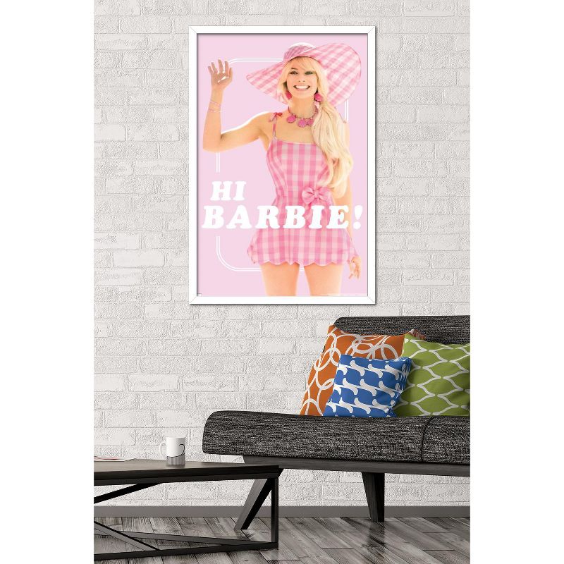 Trends International Mattel Barbie: The Movie - Hi Barbie Framed Wall Poster Prints, 2 of 7