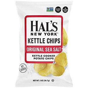 Hal’s New York Potato Chips Sea Salt - Case of 24 - 2 oz - 1 of 4