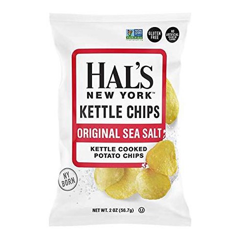 Hal’s New York Potato Chips Sea Salt - Case of 24 - 2 oz - image 1 of 4