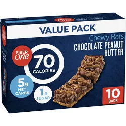 Fiber One 70 Calorie Chocolate Peanut Butter Granola Bar – 10ct