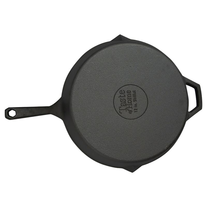 Taste of Home® Pre-Seasoned Cast Iron Skillet with Pour Spouts and Handles, 5 of 11