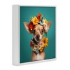 Stupell Industries Floral Chihuahua Portrait, 24" x 24" - 3 of 4