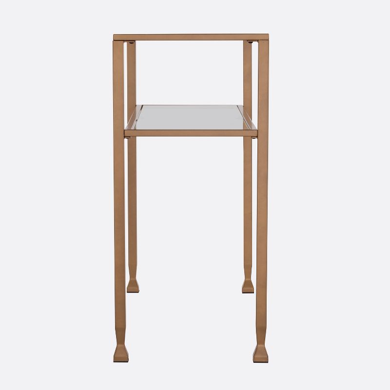 Jamel Metal/Glass Console Table Gold - Aiden Lane, 4 of 9