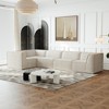 106" Chenille Modular L-Shaped Sectional Sofa, 5-Piece Oversized Floor Couch Set, No Assembly, Free Combination for Living Room & Bedroom - 3 of 4