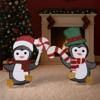 Karl Home 2pcs 2D Penguins with Candy Canes Christmas Decoration - 3 of 4