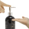 Unique Bargains Reusable Cylinder Marble Soap Dispenser 1 Pc - 3 of 4