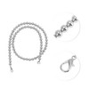 Unique Bargains Faux Pearl Handbag Strap Silver Tone 1 Pc - 3 of 4