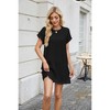 Womens Summer Dresses Fashion 2025 Short Sleeve Spring Mini Dress Casual Beach Vacation Clothes Dresses - 3 of 4