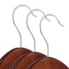 Casafield Wooden Suit Hangers, Non-Slip Pant Bar & Swivel Hook - Set of 20 - 2 of 4