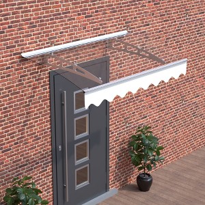 PAGED Awning Window Awnings with Aluminum Alloy Bracket and Valance for Door Entrance - 1 of 4