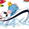 Slickblue Happy Surfing Wall Decals - Removable Vinyl Stickers for Smooth Surfaces, Ideal for Beach-Themed Rooms - 3 of 3