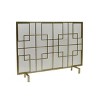 CENGHU Modern Single Panel Iron Fire Screen Wrought Iron Fireplace Safety Screen Decorative Scroll Spark Guard Cover - 3 of 4