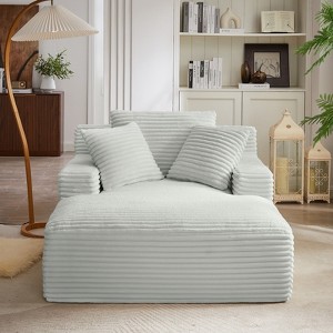 TiramisuBest Lotus Bean Bag Sofa Chair Pull Ring Easy Move High Density Foam Adult Living Room Bedroom, 43.7"*39.76"*26.77" - 1 of 4