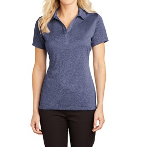Mafoose Ladies Casual Moisture-Wicking Heather Contender Short Sleeve Polo Shirt - 1 of 4