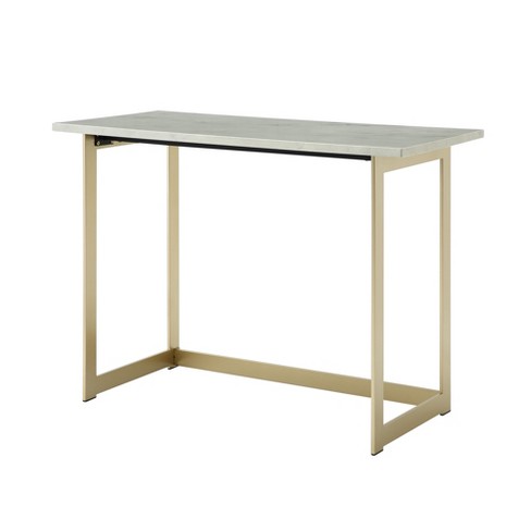 Target white and on sale gold desk