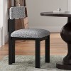 Sapphtopaz Modern Dining Chairs Set of 2 Upholstered Kitchen Chair with Curved Back & Metal Legs Armless Accent Chairs for Living Room, Kitchen - 2 of 4