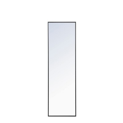 Elegant Lighting Metal frame Rectangle Mirror 18 inch Black