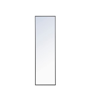 Elegant Lighting Metal frame Rectangle Mirror 18 inch Black - 1 of 4