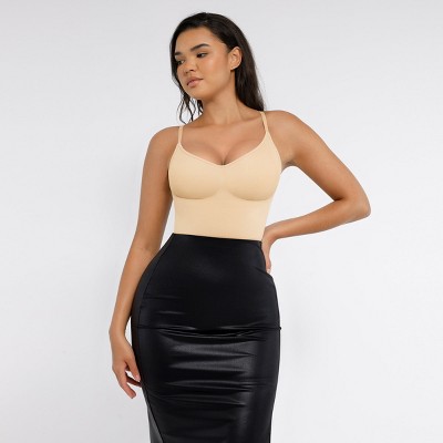 Feelingirl Women's Sculpt Seamless Thong Bodysuit Shapewear