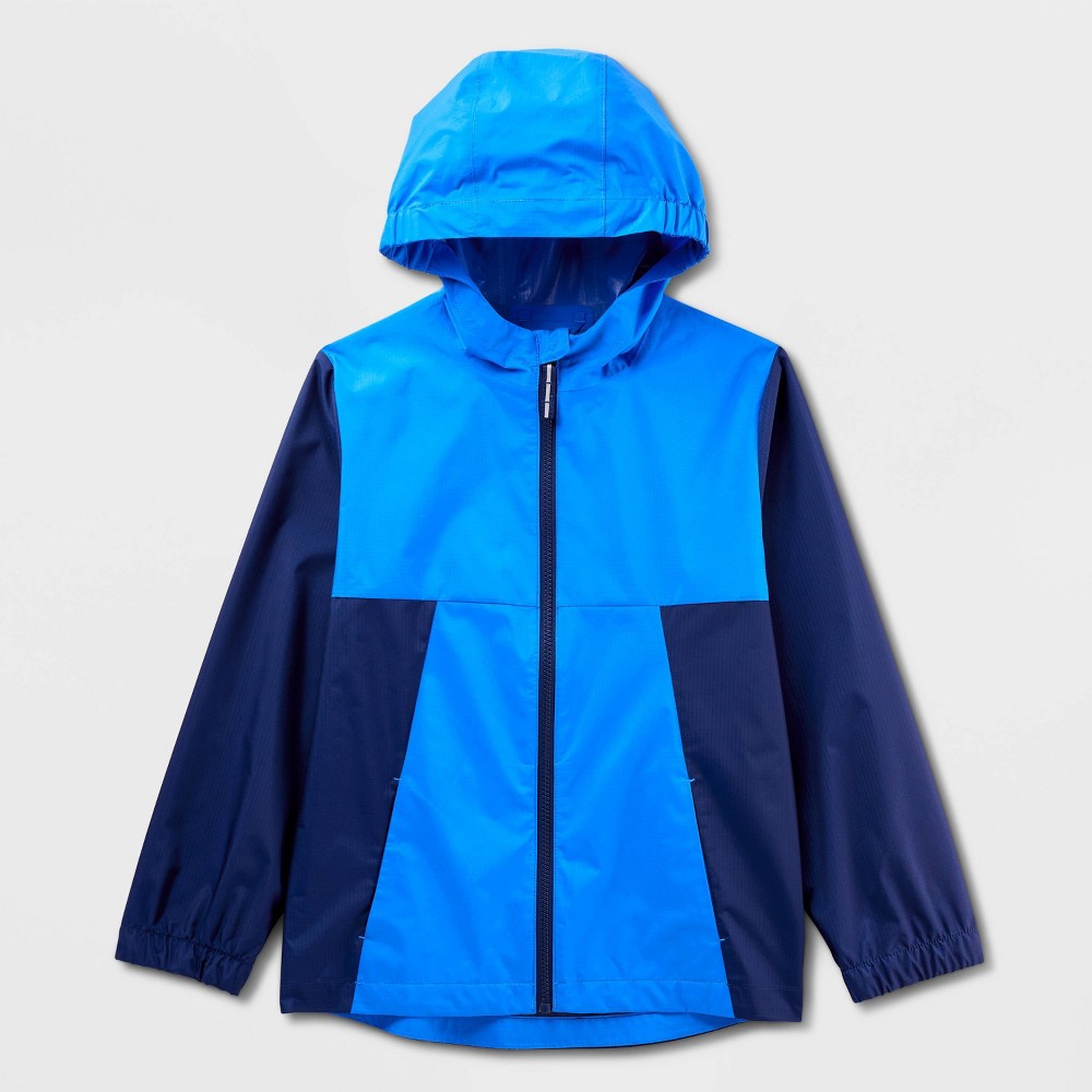 Kids' Colorblock Rain Jacket - Cat & Jack™ Blue XS