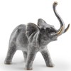 SPI Home Bellowing Elephant Brass Sculpture Wildlife Accent for Safari-Inspired Decor, 8" Tall - 3 of 4