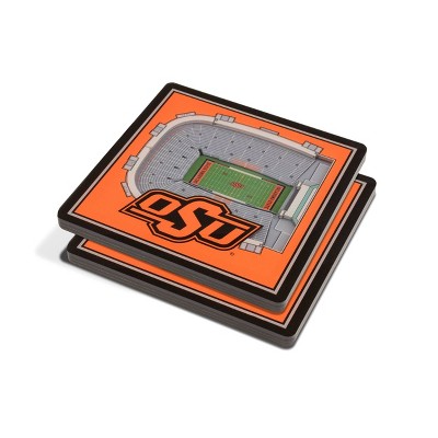 NCAA Oklahoma State Cowboys 3D Stadium View Coasters