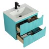 Citiscape Modern Bathroom Vanity with Textured Drawer Fronts - 2 of 4