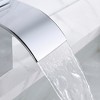 Sumerain 3 Hole Deck Mount Roman Tub Faucet Waterfall Bath Tub Faucet with Valve, Chrome Finish - 4 of 4