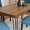 NicBex Dining Room Table Set for 6 Rustic Dining Table Set with Wooden Tabletop, 1 Wooden Bench and 4 Chairs for Kitchen - 3 of 4