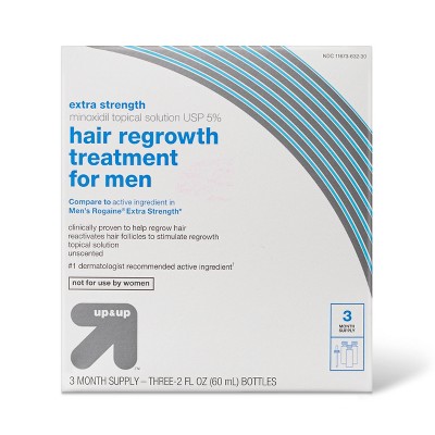Hair Regrowth Treatment for Men - 3ct/2 fl oz - up &#38; up&#8482;