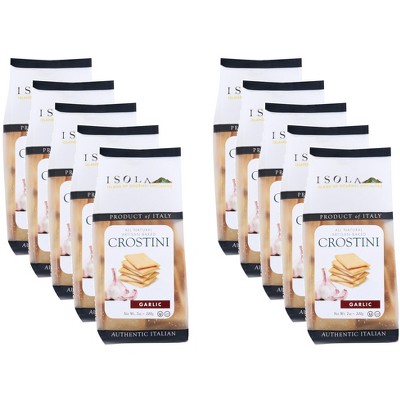 Isola Crostini Garlic - Case of 10 - 7 oz