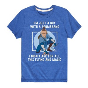 Boys' - Avatar: The Last Airbender - Sokka Just A Guy With a Boomerang Short Sleeve Graphic T-Shirt - 1 of 4