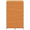 vidaXL Garden Shed Brown Solid fir wood 40.2 x 20.5 x 68.7 in - 4 of 4