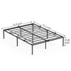 WhizMax 14 Inch Twin Metal Bed Frame, Heavy Duty Metal Platform with Metal Slats Support, No Box Spring Needed, Noise Free, Easy Assembly, Black - 2 of 4