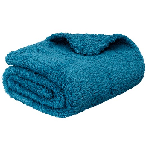 Pavilia Tie-dye Faux Fur Throw Blanket, Furry Fuzzy Fluffy Shaggy