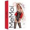 Memoi Women's Scandal Suspender Seamless Body Stocking with Fishnet Leg - 3 of 4