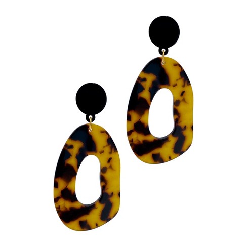 Tortoise shell earrings target top