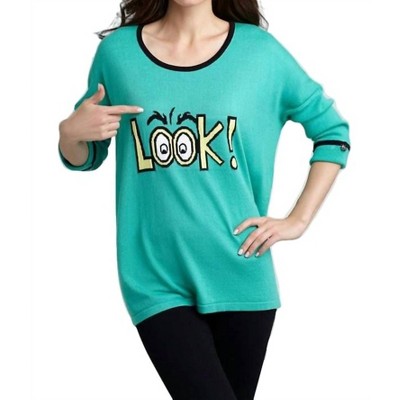 Women's Look Graphic Sweater - ANGEL