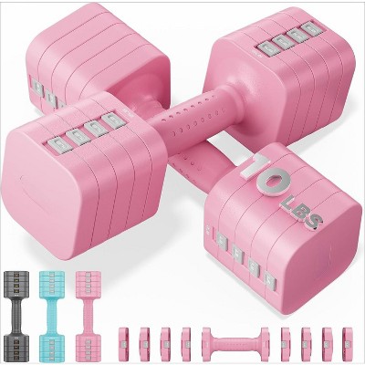 Adjustable Dumbbell for Women, Quick-Adjust Home Dumbbells with Dual-Stable Design for Full Body Workout
