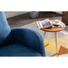 Okak Modern Rocking Accent Chair Armchair with Side Pocket and Wood Legs Comfy High Backrest Glider Chair for Bedroom Lounge Nursery - 4 of 4