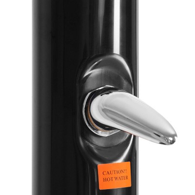 Black 7.2 Ft Solar Heated Outdoor Shower with PVC Construction