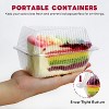 200 Pcs Individual Cake Slice Containers,Clear Pie Slice Containers Plastic Disposable,Cake Slice Boxes For 6”-8” Diameter Cake - 4 of 4