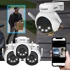 AI POWERED 4K Everwatch PTZ 360° Wi-Fi Plug-in Power Security Camera with 64GB SD Card, 3 Pack - 2 of 4