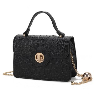 MKF Collection Mae Women's Vegan Leather Mini Crossbody Functional Handbag by Mia K - 1 of 4